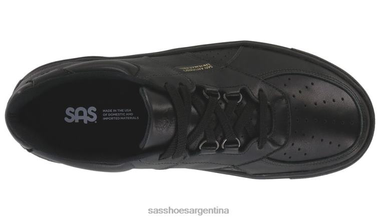versátil hombres SAS 8X8BJ530 tenis high street con cordones negro mate