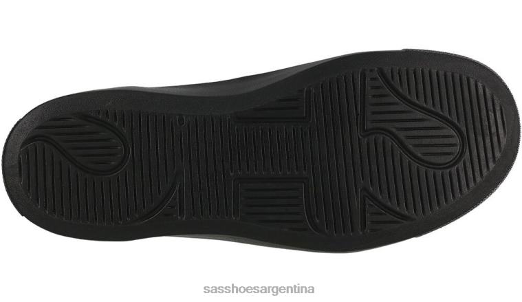 versátil hombres SAS 8X8BJ530 tenis high street con cordones negro mate