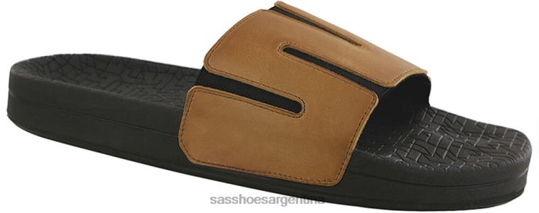 versátil hombres SAS 8X8BJ525 sandalia con borde color avellana
