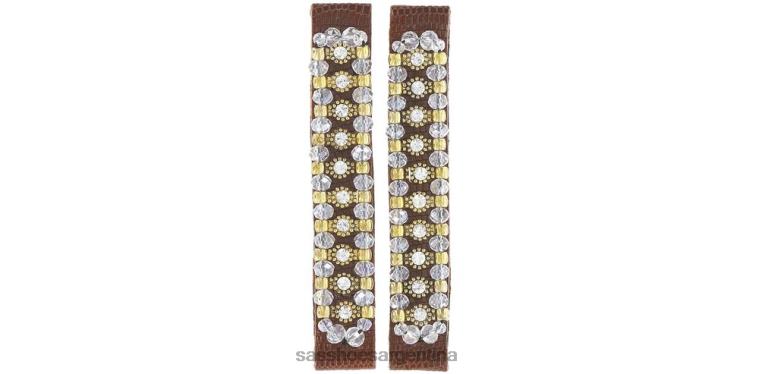 inspirado mujer SAS 8X8BJ449 Bling - mira brandy tejido/amarillo