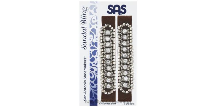 inspirado mujer SAS 8X8BJ455 Bling - mira nogal americano/platino