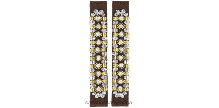 inspirado mujer SAS 8X8BJ456 Bling - mira nogal/amarillo