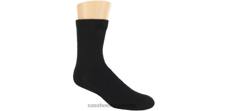 acogedor mujer SAS 8X8BJ459 calcetines thorlo crew negro