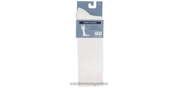 acogedor mujer SAS 8X8BJ468 calcetines diabéticos blanco