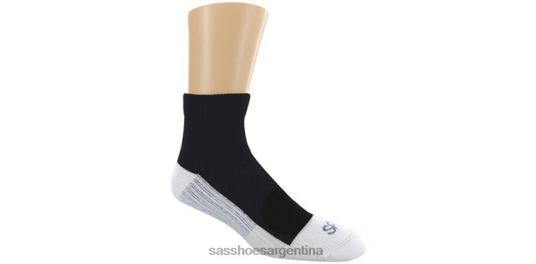 acogedor mujer SAS 8X8BJ474 diabético qtr tripulación calcetines negro