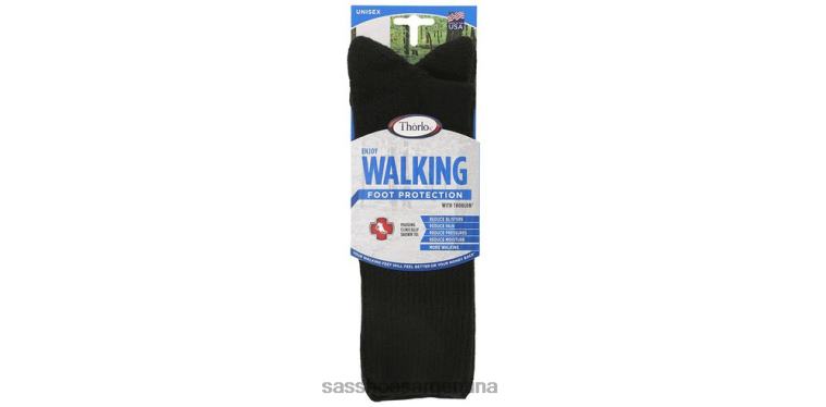 acogedor mujer SAS 8X8BJ492 calcetines thorlo crew negro
