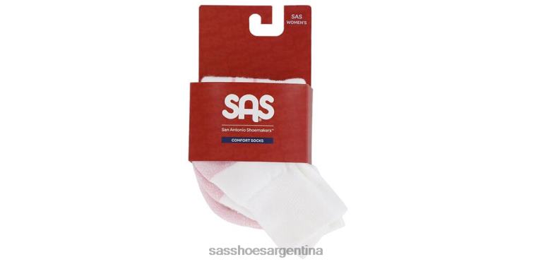 acogedor mujer SAS 8X8BJ494 qtr walker calcetines blanco