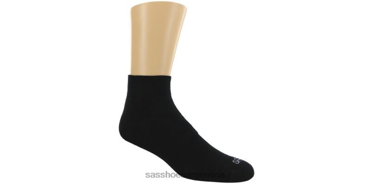 acogedor mujer SAS 8X8BJ495 qtr walker calcetines negro