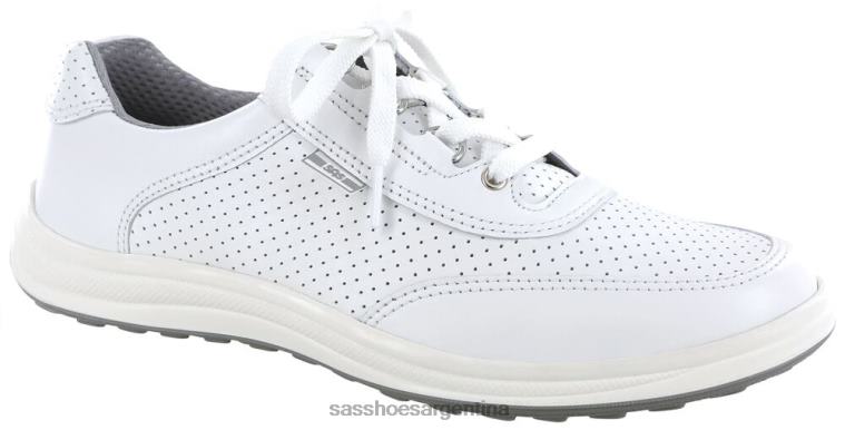 energético mujer SAS 8X8BJ16 zapatillas deportivas lux con cordones perforación blanca
