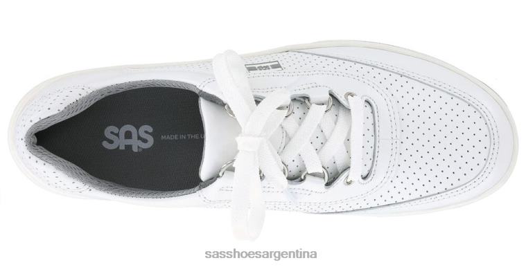 energético mujer SAS 8X8BJ16 zapatillas deportivas lux con cordones perforación blanca