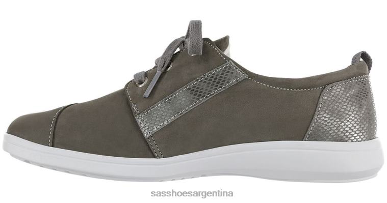 energético mujer SAS 8X8BJ285 tenis marnie con cordones gris/serpiente