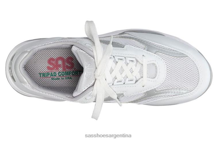 energético mujer SAS 8X8BJ292 tenis Tour de malla con cordones plata