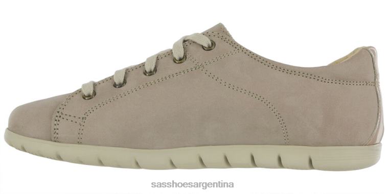 energético mujer SAS 8X8BJ421 solstice ii plana con cordones desierto/taupe