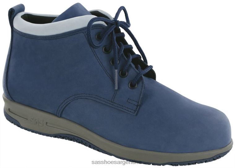 versátil mujer SAS 8X8BJ347 bota chukka gretchen azul marino/azul claro