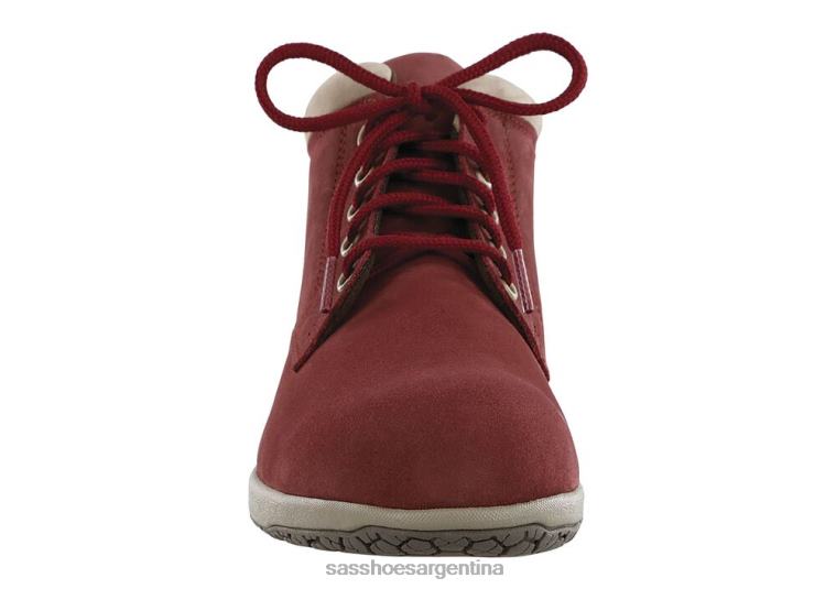 versátil mujer SAS 8X8BJ377 bota chukka gretchen rojo/taupe