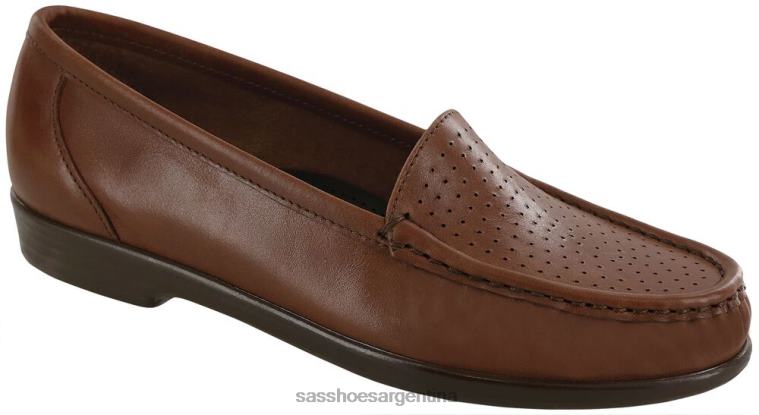 versátil mujer SAS 8X8BJ192 resbalón inteligente en mocasín rojizo