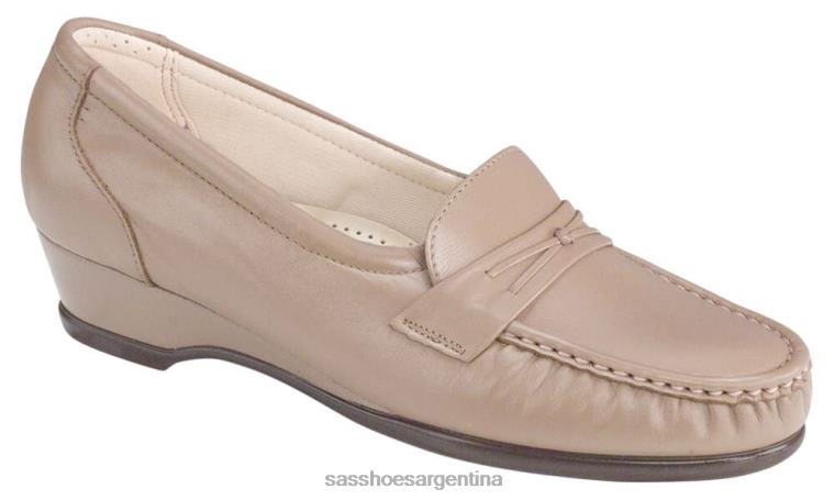 versátil mujer SAS 8X8BJ201 deslizamiento más fácil en mocasín moca