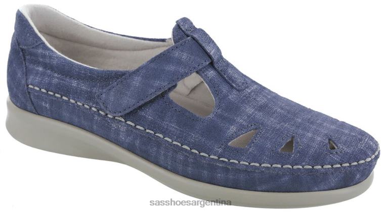 versátil mujer SAS 8X8BJ219 holgazán sin cordones roamer arrendajo azul