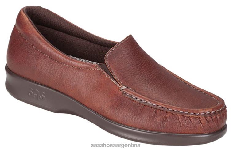 versátil mujer SAS 8X8BJ225 mocasines gemelos sin cordones mantillo