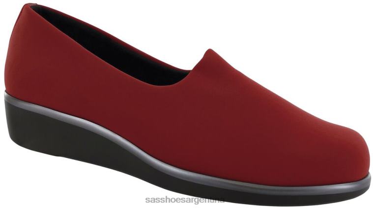 versátil mujer SAS 8X8BJ229 bliss slip en cuña rojo
