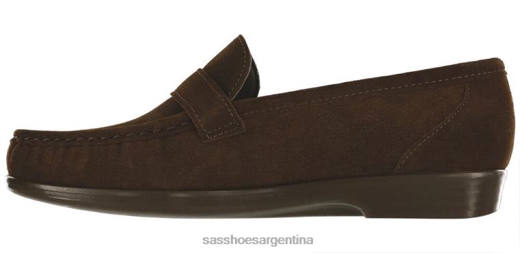 versátil mujer SAS 8X8BJ244 lara slip en mocasín ante marrón