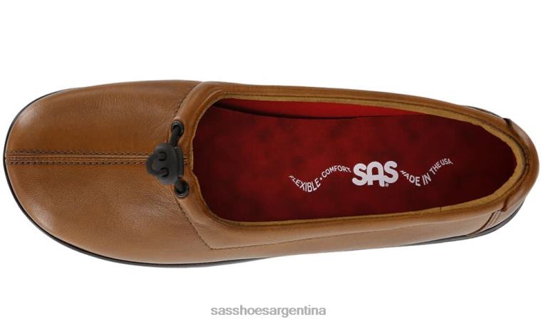 versátil mujer SAS 8X8BJ258 Mocasín sin cordones funk active bronceado británico