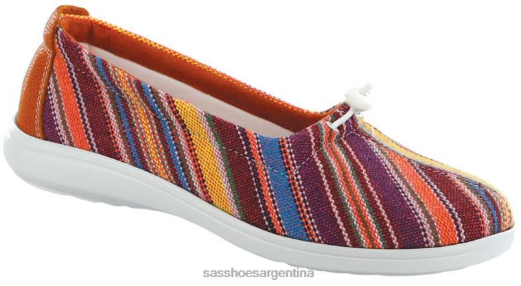 versátil mujer SAS 8X8BJ259 Mocasín sin cordones funk active raya de lava