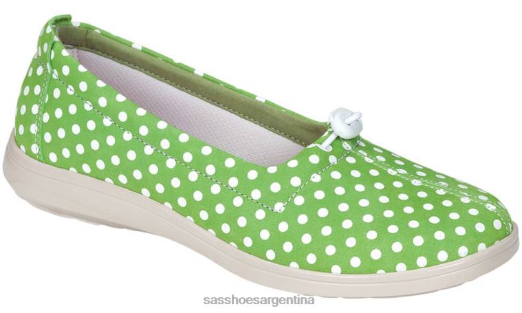 versátil mujer SAS 8X8BJ261 Mocasín sin cordones funk active punto verde