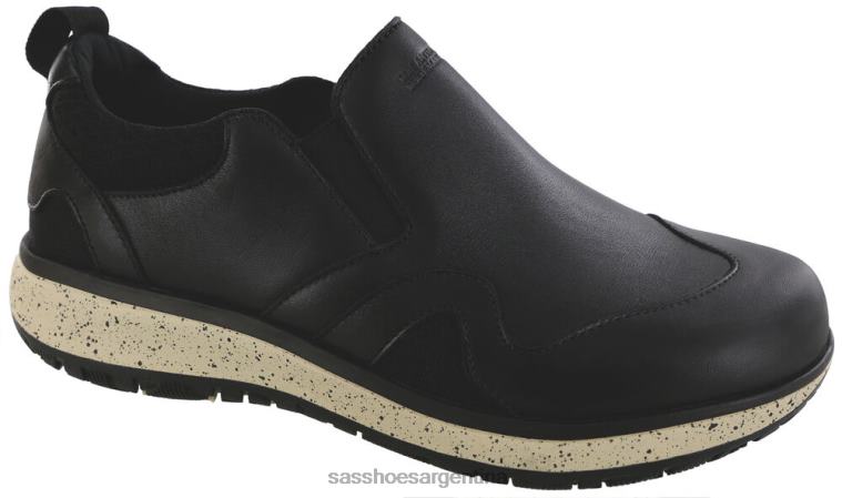 versátil mujer SAS 8X8BJ423 resbalón resbalón en mocasín negro