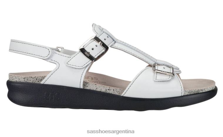 versátil mujer SAS 8X8BJ149 sandalias captiva con correa en T blanco