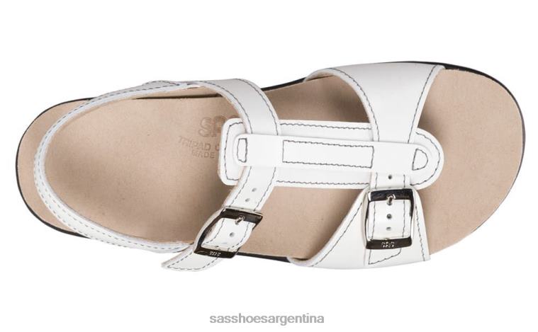 versátil mujer SAS 8X8BJ149 sandalias captiva con correa en T blanco
