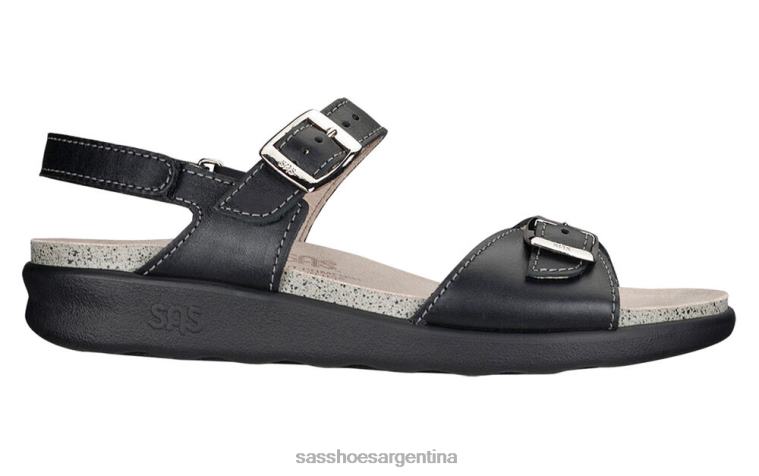 versátil mujer SAS 8X8BJ150 sandalias captiva con correa en T negro