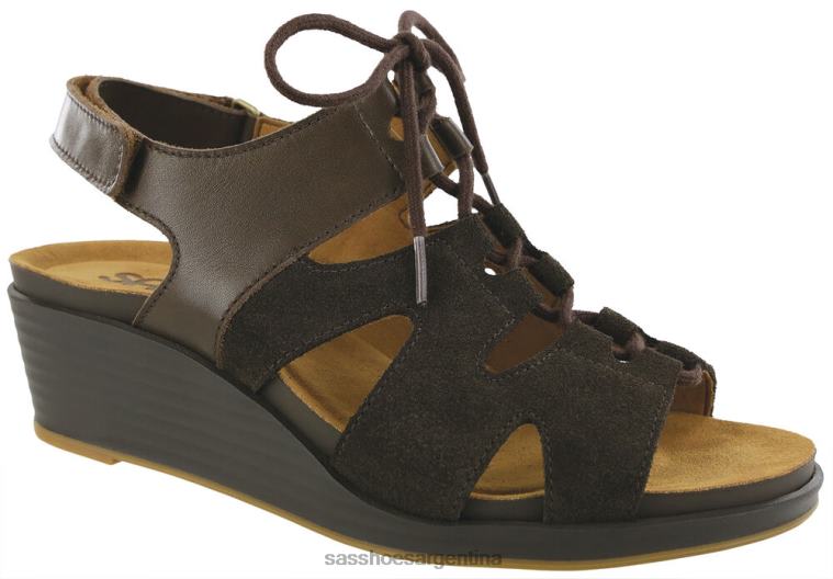versátil mujer SAS 8X8BJ437 sandalias de cuña con cordones sedona bosques