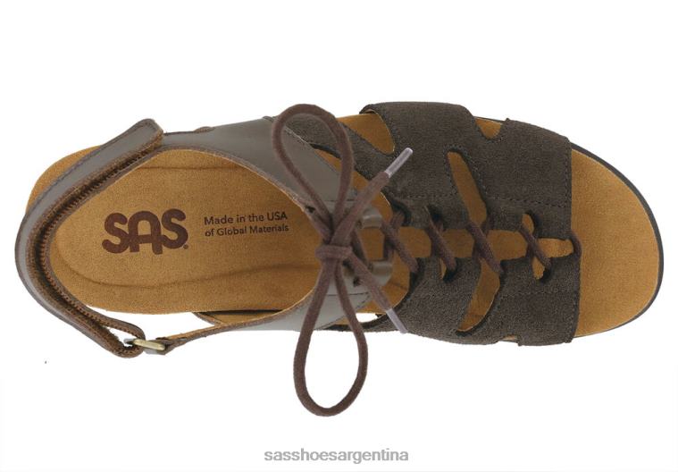 versátil mujer SAS 8X8BJ437 sandalias de cuña con cordones sedona bosques
