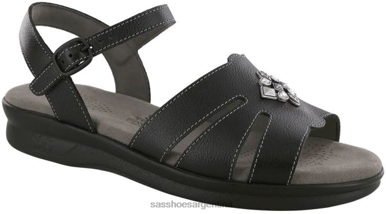 versátil mujer SAS 8X8BJ90 sandalias helena con tiras negro