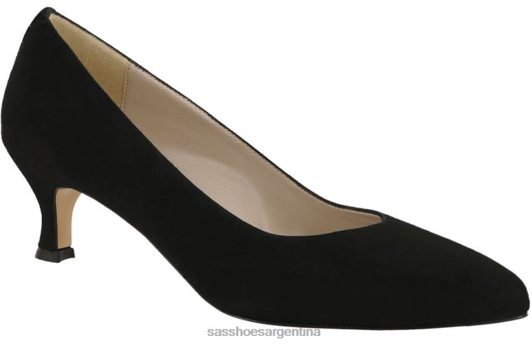 inspirado mujer SAS 8X8BJ342 tacón gatito moxie ante negro