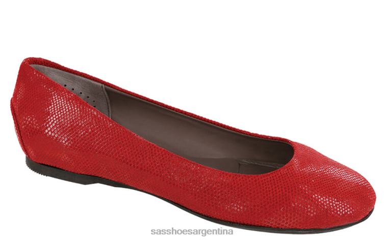 inspirado mujer SAS 8X8BJ381 mocasines sin cordones con encaje colorete