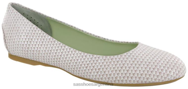 inspirado mujer SAS 8X8BJ384 mocasines sin cordones con encaje vieira beige
