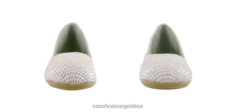 inspirado mujer SAS 8X8BJ384 mocasines sin cordones con encaje vieira beige