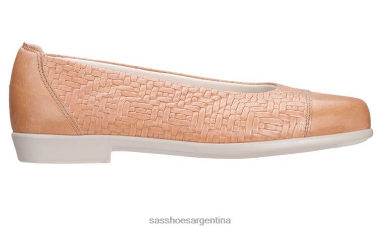 inspirado mujer SAS 8X8BJ388 mocasín sin cordones maui trigo