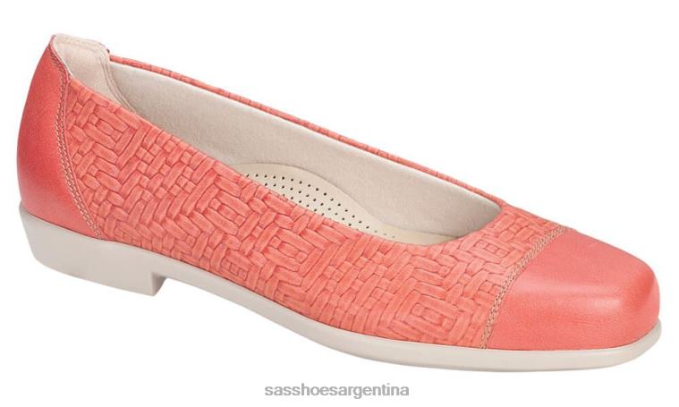 inspirado mujer SAS 8X8BJ390 mocasín sin cordones maui melón