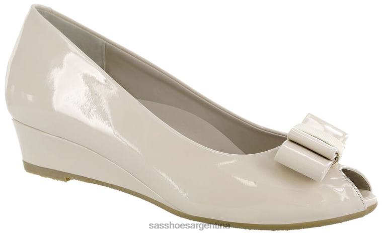 inspirado mujer SAS 8X8BJ400 cuña peep toe ava patente ósea