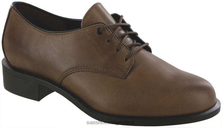 inspirado mujer SAS 8X8BJ424 zapato de vestir oxford anexo madera oscura