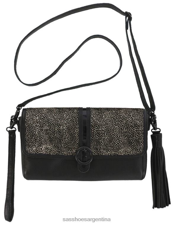 inspirado unisexo SAS 8X8BJ549 bolso de mano seight chital negro